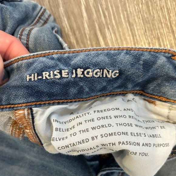 American Eagle Outfitters Ripped Skinny Jeans in Gray-Blue - Picture 4 of 4